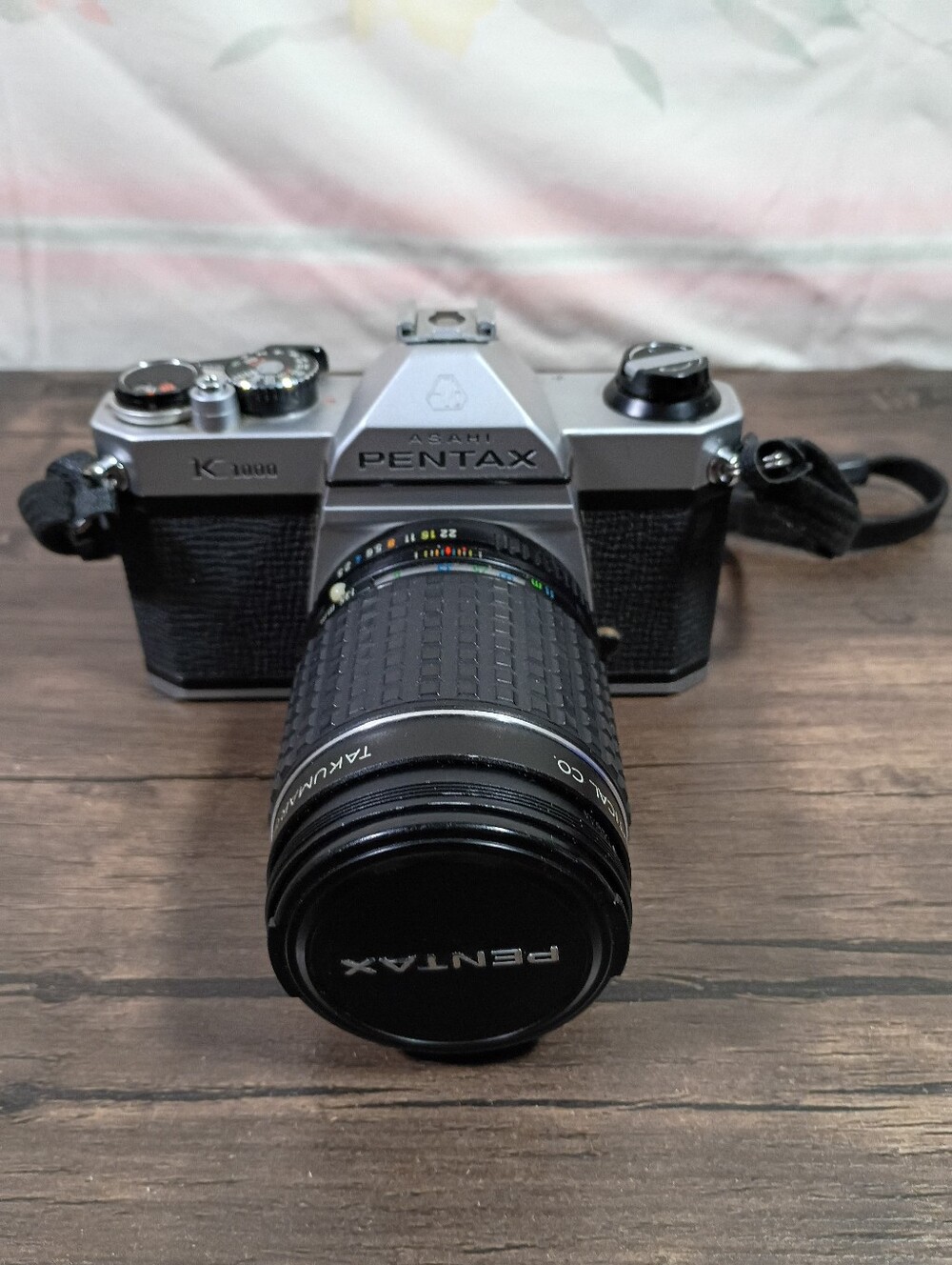 Pentax Asahi  K1000 35mm Film Camera W/Takumar Bayonet 135mm Lens UNTESTED